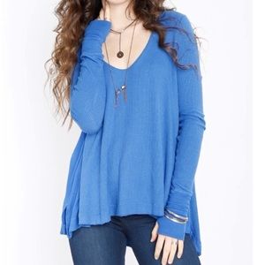 Free People Blue Malibu Thermal Size Medium